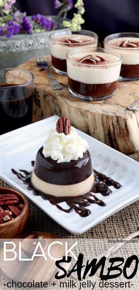 chocolate sambad|Chocolate and Milk Jelly Pudding .